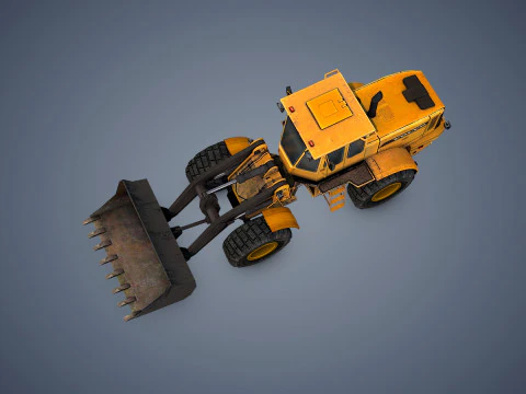 Wheel Loader Rigged 3D Model