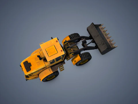 Wheel Loader Rigged 3D Model