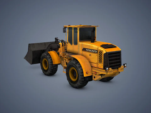 Wheel Loader Rigged 3D Model