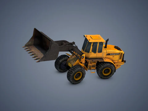 Wheel Loader Rigged 3D Model