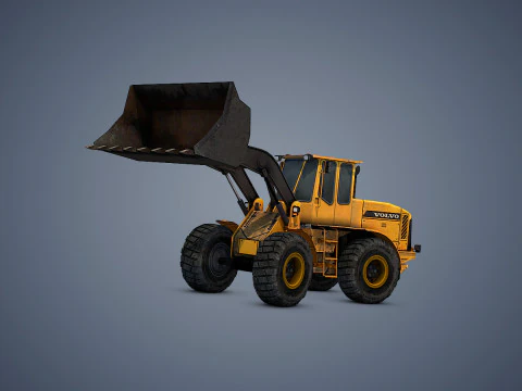 Wheel Loader Rigged 3D Model