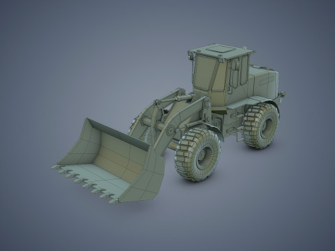 Wheel Loader Rigged Modèle 3D