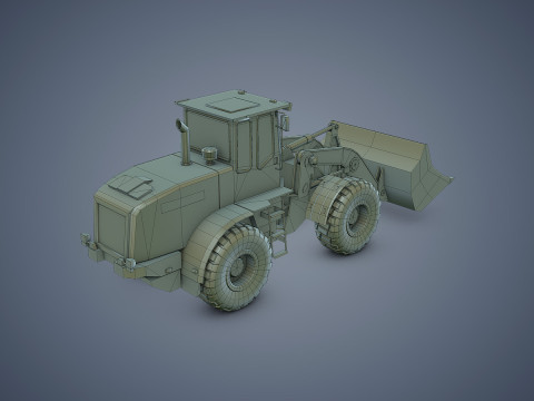 Wheel Loader Rigged Modèle 3D