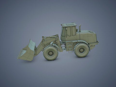 Wheel Loader Rigged Modèle 3D