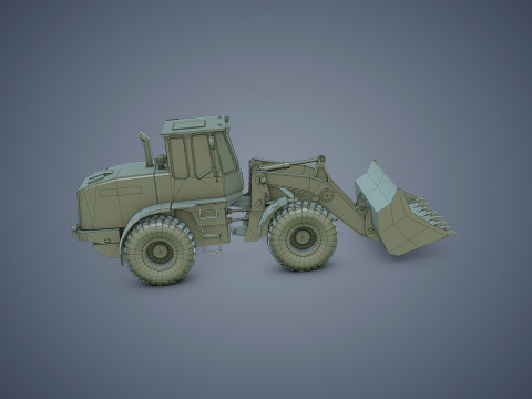 Wheel Loader Rigged Modèle 3D