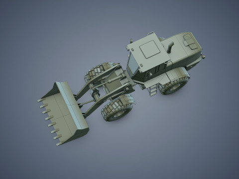 Wheel Loader Rigged Modèle 3D