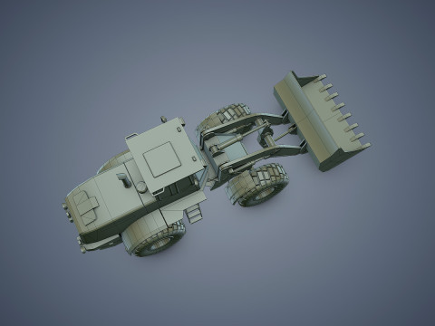 Wheel Loader Rigged Modèle 3D