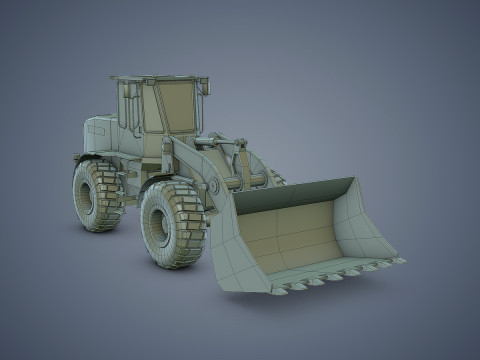 Wheel Loader Rigged Modèle 3D
