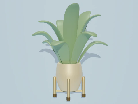 Potted plants-flowers 3D Model