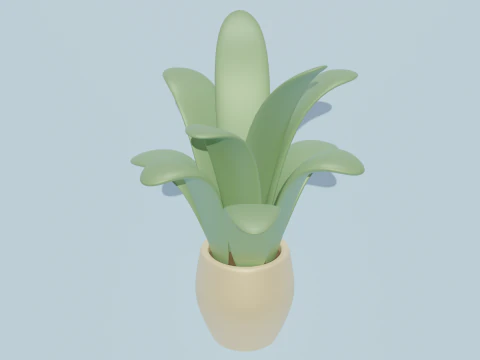 Potted plants-flowers 3D Model