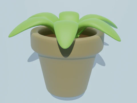 Potted plants-flowers 3D Model