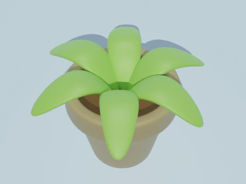 Potted plants-flowers 3D Model