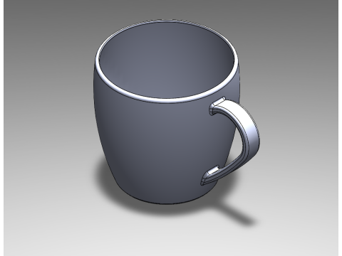 Taza para cafe 3D 프린트 모델
