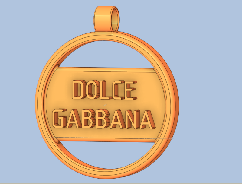 Liontin di leher Model Cetak 3D .c4d .max .obj .3ds .fbx .stl .blend 