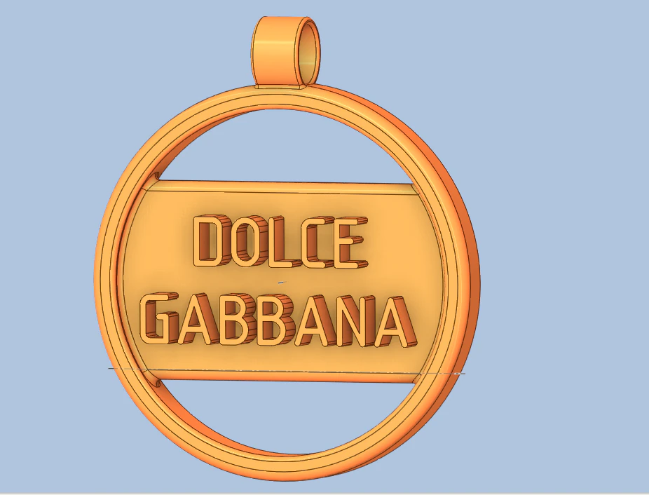 Pendant on the neck 3D Print Model .c4d .max .obj .3ds .fbx .stl .blend 