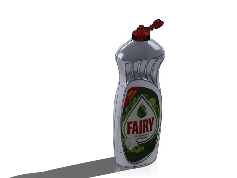 3D Fairy Dishwashing Liquid Bottle 3D Model