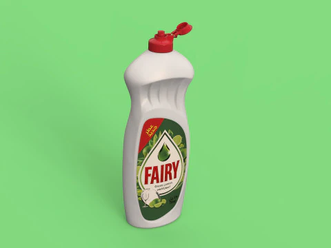 Frasco de l&iacute;quido para lavar lou&ccedil;a de fada Modelo 3D Modelo 3D