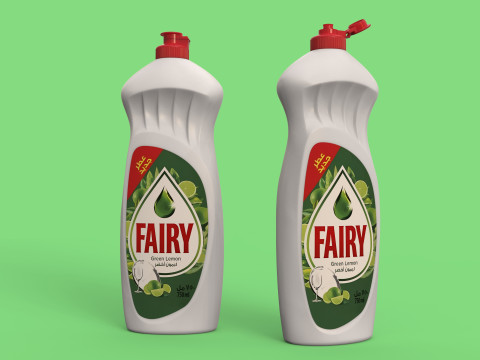 3D Fairy Dishwashing Liquid Bottle 3D Model