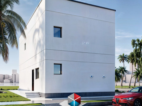 Modern villa 3D मॉडल