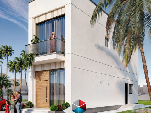 Modern villa 3D मॉडल