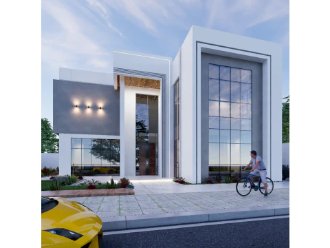 Birleşik Arap Emirlikleri'nde 2 katlı modern villa 3D Model