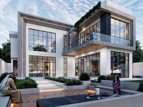 2 story modern villa in uae 3D Модель