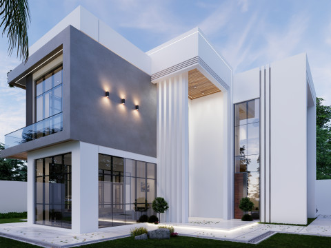 2 story modern villa in uae 3D Модель