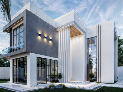 2 story modern villa in uae 3D Модель