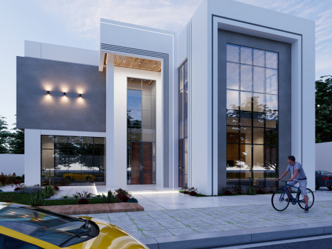 2 story modern villa in uae 3D Модель