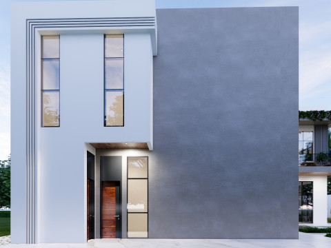 2 story modern villa in uae 3D Модель