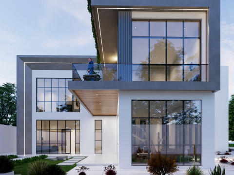 2 story modern villa in uae 3D Модель