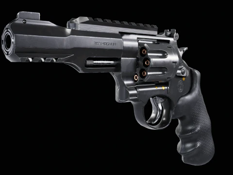 Revolver Smith and Wesson Magnum 357 3D Model