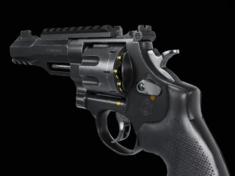 Revolver Smith and Wesson Magnum 357 3D Model