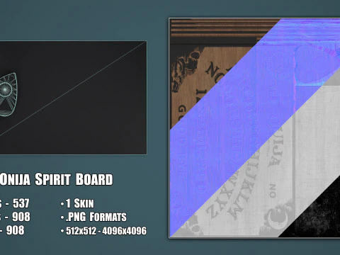Spirit Board - Ouija 3D Model
