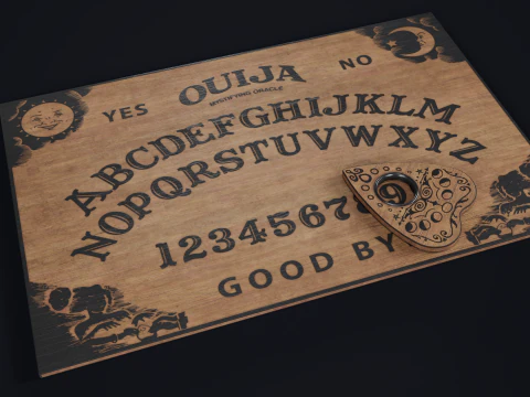 Spirit Board - Ouija 3D Model