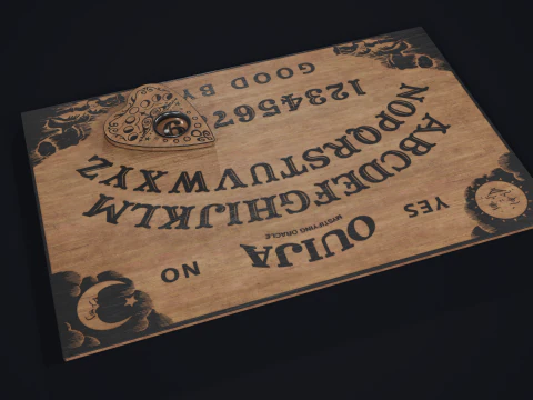 Spirit Board - Ouija 3D Model
