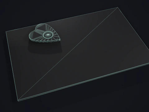 Spirit Board - Ouija 3D Model