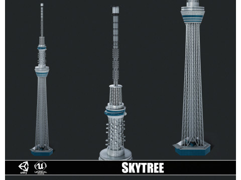 Tokyo Skytree Tower 3D Модель