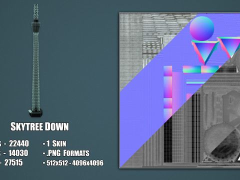 Tokyo Skytree Tower 3D Model