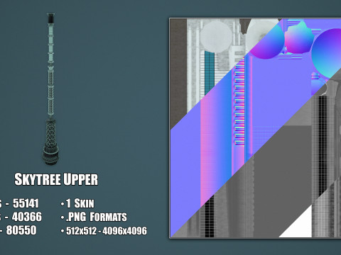 Tokyo Skytree Tower 3D Model