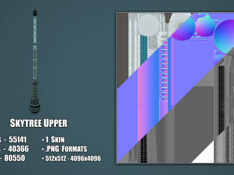 Tokyo Skytree Tower 3D Model