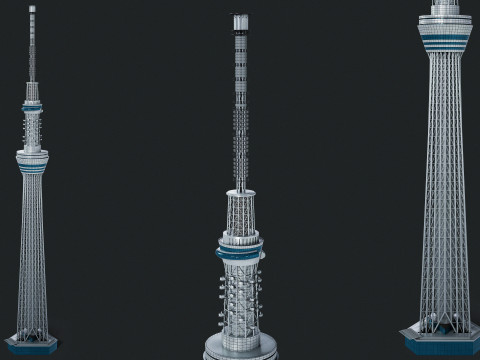 Tokyo Skytree Tower 3D Model