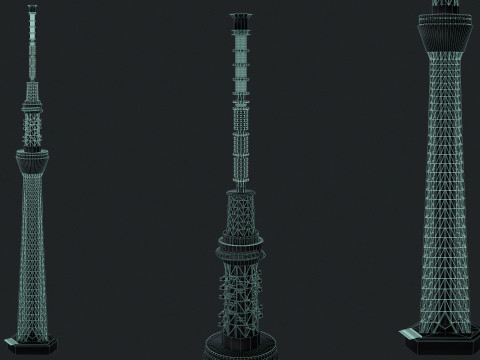 Tokyo Skytree Tower 3D Model