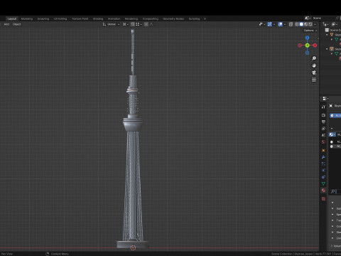 Tokyo Skytree Tower 3D Model