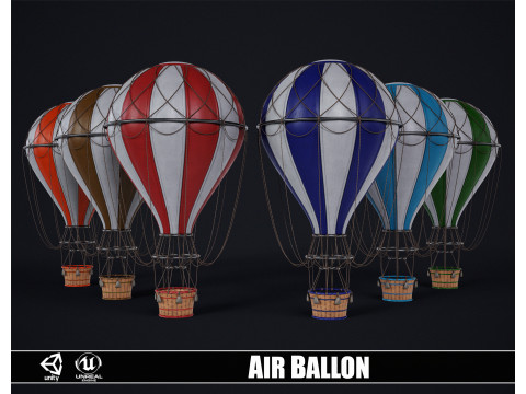 Hot Air Ballon 3D-Modell