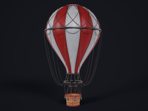 Hot Air Ballon 3D Model