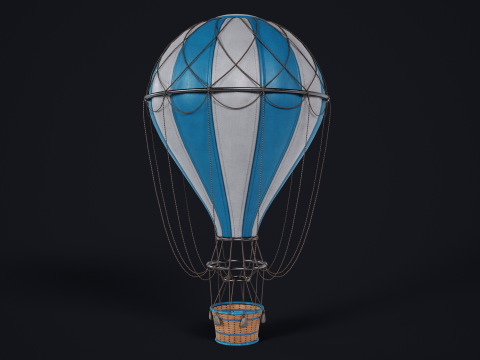 Hot Air Ballon 3D Model
