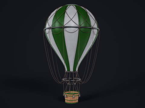 Hot Air Ballon 3D Model