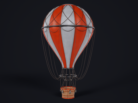 Hot Air Ballon 3D Model