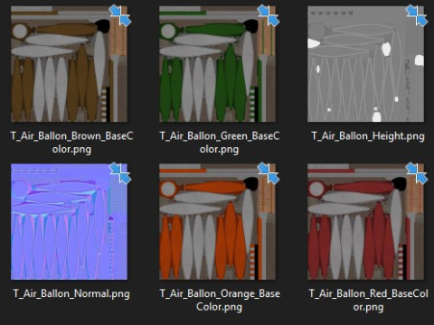 Hot Air Ballon 3D Model